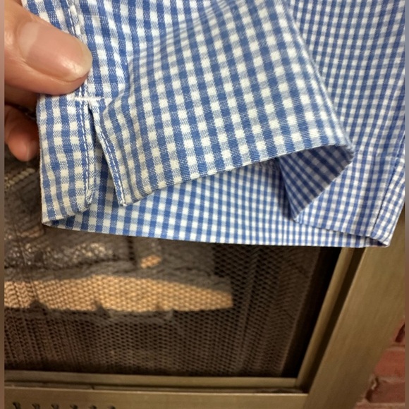 🛍️ Kim Rogers 97% Cotton 3% Spandex blue and white striped Capri size Small. - Picture 6 of 8